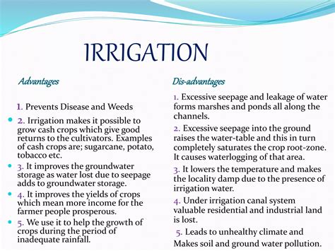 Water Requirement Of Crops Ppt