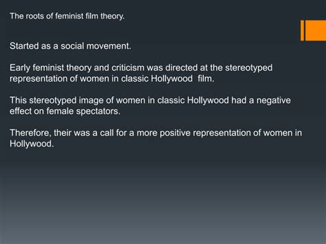 Feminism Film Theory Ppt