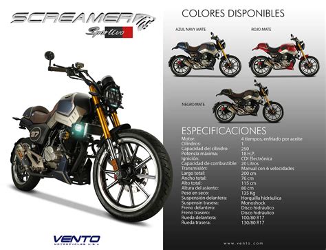 Screamer Sportivo Vento Motorcycles U S A