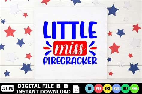 Little Miss Firecracker Graphic By Designshop24 · Creative Fabrica