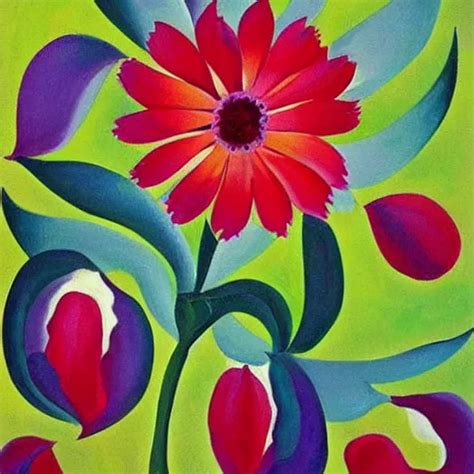 A Beautiful Painting Of Flowers By Georgia O Keeffe Stable Diffusion