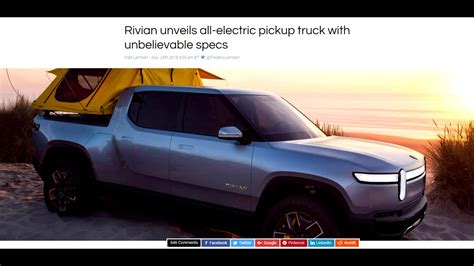 Rivian Unveils The Rt Electric Truck Youtube