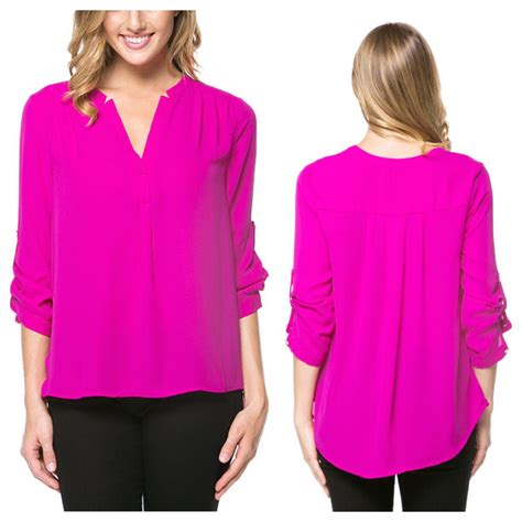 Spring Hot Pink Blouse Hot Pink Blouses Cute Modest Outfits Diva Clothes