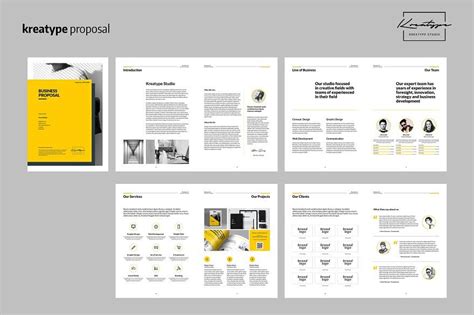 Kreatype Proposal Proposal Brochure Design Template Brochure Template