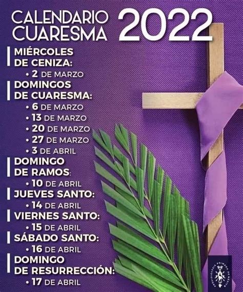 As Ser El Calendario Para La Cuaresma