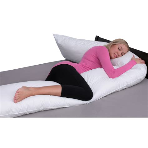 Deluxe Comfort Extra Long Straight Down Alternative Body Pillow