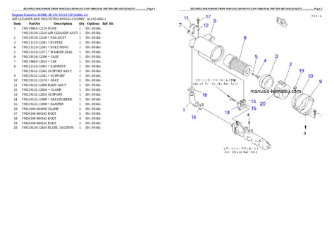 4d88e 3b Sn 00101 Up Partsbook Manuals Shop Repair Operation Partsbooks