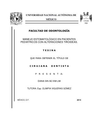 Manejo Estomatol Gico En Pacientes Pedi Tricos Con Alteraciones Tiroideas