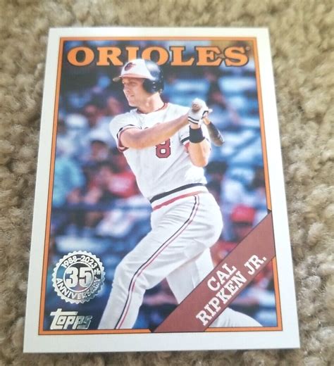 CAL RIPKEN Jr 2023 TOPPS SERIES 1 35th ANNIVERSARY CARD T88 23 ORIOLES