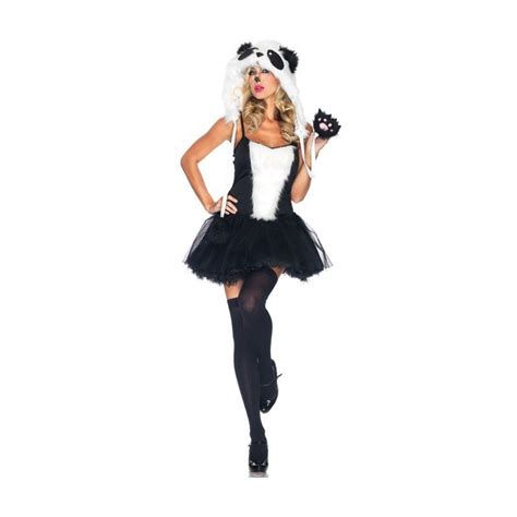 Fantasia De Urso Feminina - Fantasia Feminina Urso Panda Traje para Festa a Fantasia Halloween