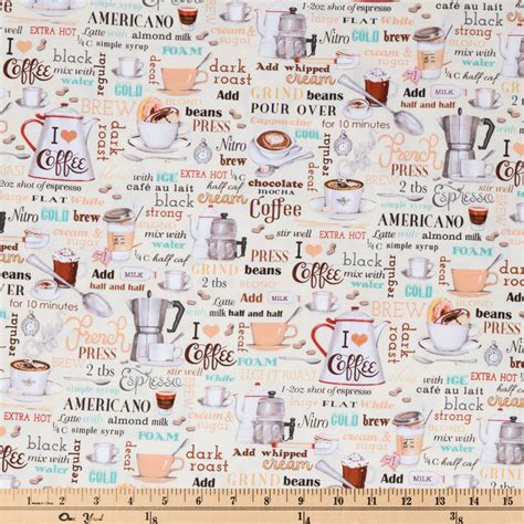 Coffee House Cotton Calico Fabric Hobby Lobby 1986900