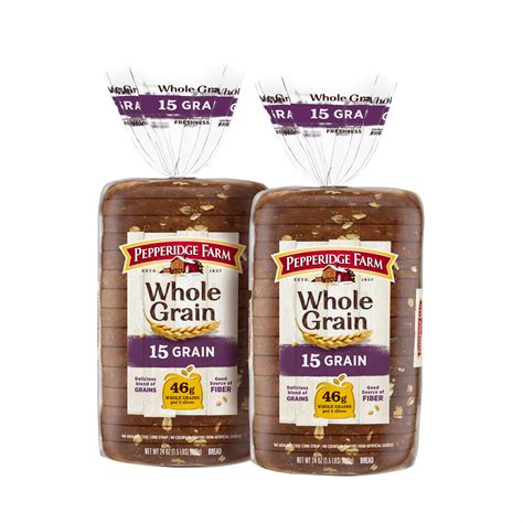 Pepperidge Farm 15 Grain Bread 2 Pk24 Oz Bjs Wholesale Club