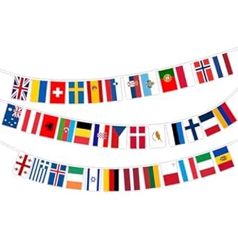 Eurovision Party Decorations Bunting Banner 10m Eurovision 37