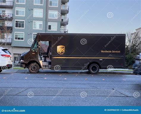 Redmond Wa Usa Circa December 2022 Wide View Of A Ups Delivery