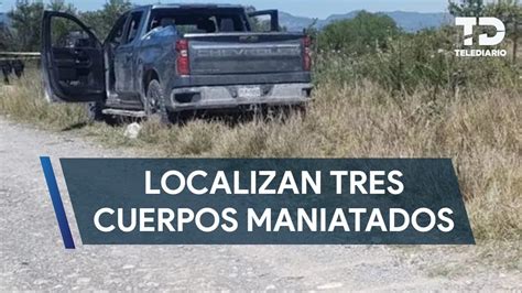 Localizan Tres Cuerpos Maniatados En La Caja De Una Camioneta En