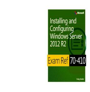 Exam Ref 70410 Installing And Configuring Windows Server 2012 R2