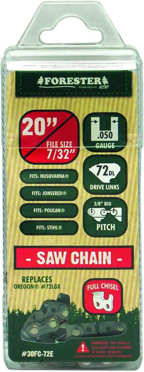 Amazon Forester In Solid Carbide Full Chisel Chainsaw Chain Loop