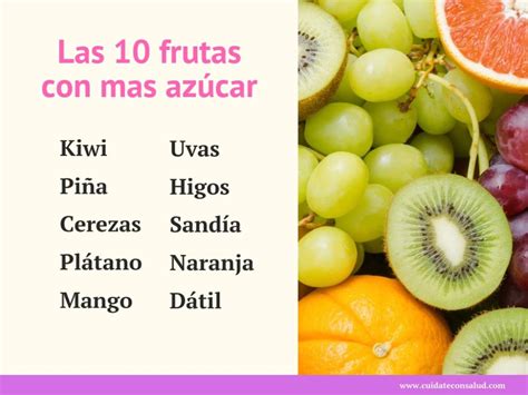 Las Frutas Con M S Az Car Mucho Cuidado