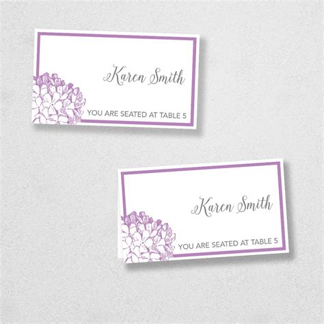 Avery Place Card Template INSTANT DOWNLOAD Escort Card