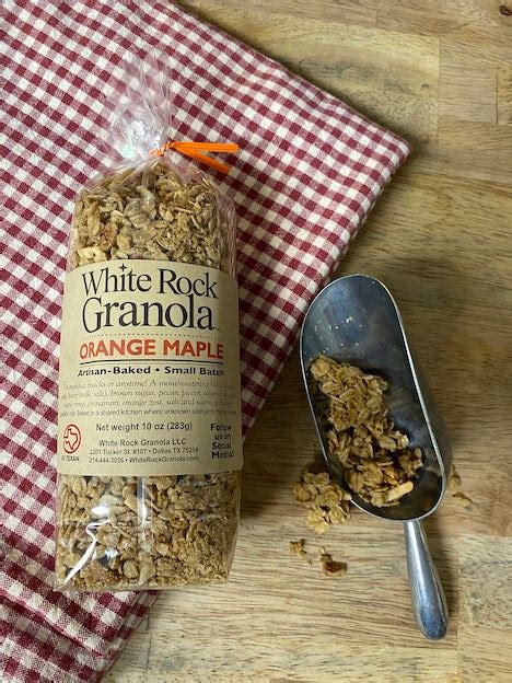 Orange Maple Granola White Rock Granola