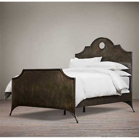 Restoration Hardware 19th Century Keyhole Metal Arch Bed Aptdeco