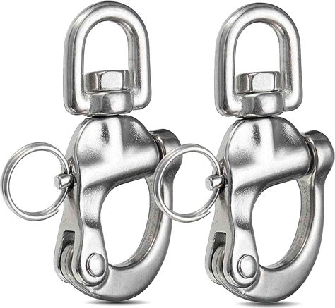 Swivel Jaw Snap Shackle Quick Release Bail Rigging Sailing Boat Marine