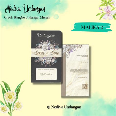 Jual Free Album Blangko Undangan Pernikahan Fadhil Malika Harga