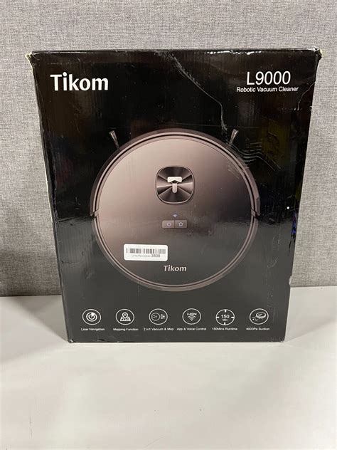 Tikom L9000 Robot Vacuum And Mop Combo Black Lidar Navigation EBay