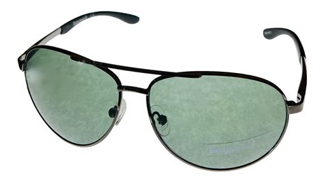 Timberland Mens Sunglass Gunmetal Metal Aviator Green Lens Tb7114 8n