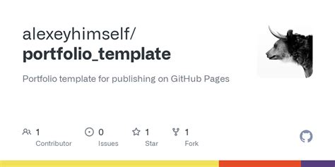 GitHub - alexeyhimself/portfolio_template: Portfolio template for ...