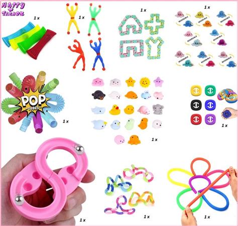 Happy Trendz Fidget Friemel Pakket 10 Stuks Girly Mood Octopus