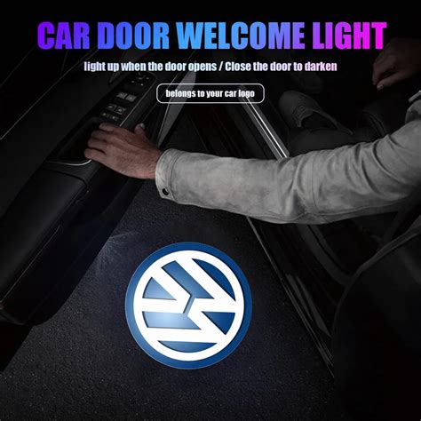 Luz De Bienvenida Magn Tica Inal Mbrica Para Puerta De Coche Accesorio