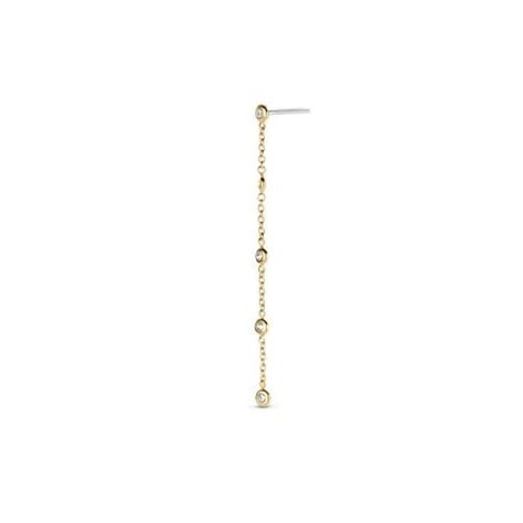 Boucles D Oreilles Ti Sento Zy H Argent Plaqu Or Sur Bijourama