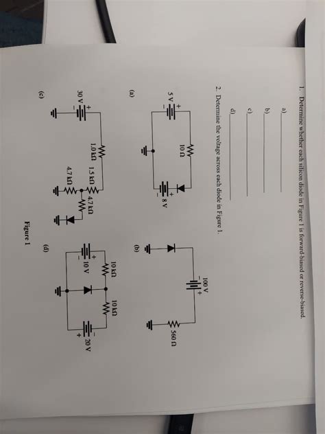 Answered 1 Determine Whether Each Silicon Diode Bartleby