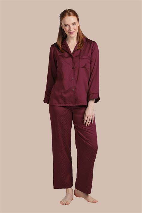 Brushed Back Satin Pajama Miss Elaine Store