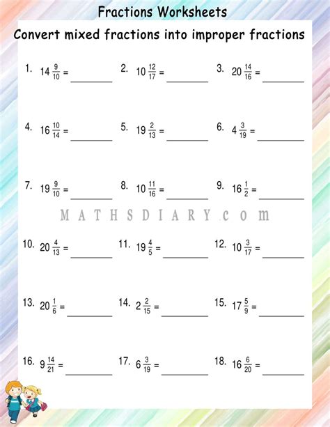 Grade Fraction Worksheets