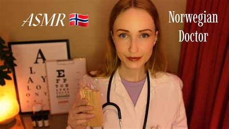 Asmr In Norwegian Doctor Roleplay Throat Eye And Ear🩺📋 Soft Spoken Norsk Personal Attention