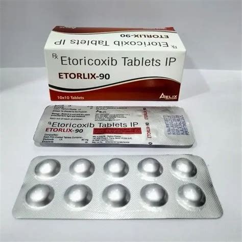 Etorlix 90 Etoricoxib Tablets IP 90 Mg Aelxi Healthacre At Rs 900 Box