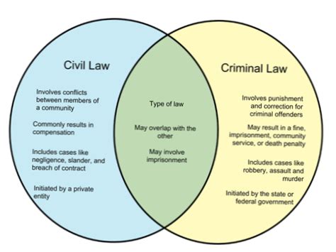 How do criminal law cases and civil law cases differ in the way they ...