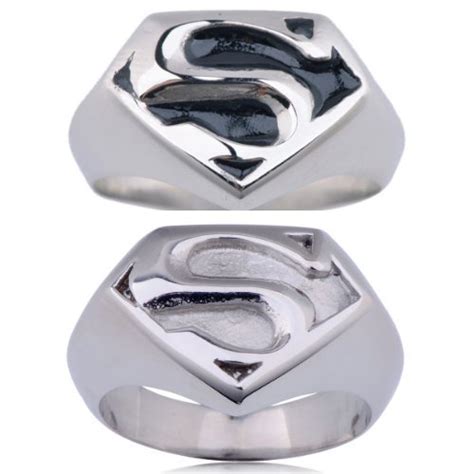 Superman Symbol Rings Set