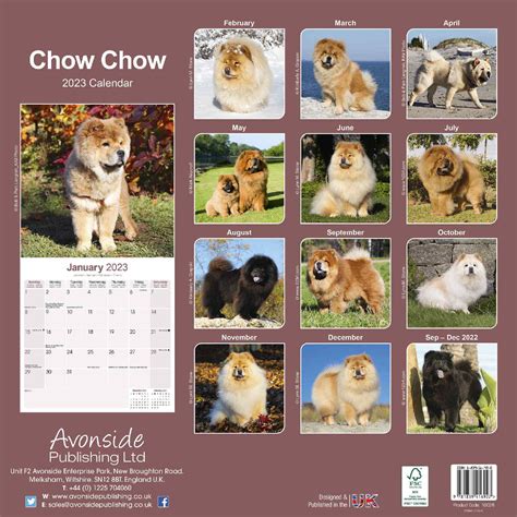 Chow Chow Calendar Dog Breed Calendars Pet Prints Inc