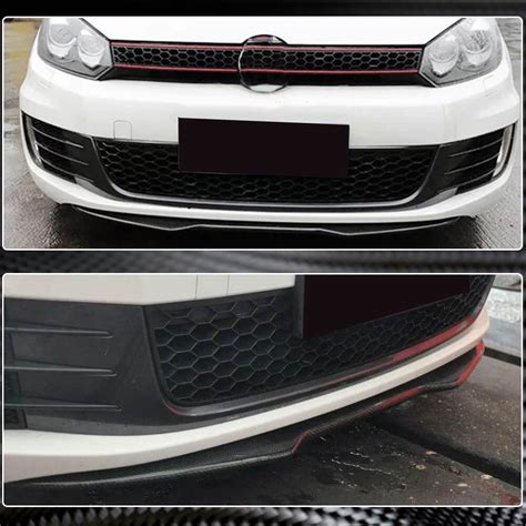 Volkswagen Golf 6 Gti Carbon Fiber Front Lip Spoiler Exterior Mods Ahacarbon