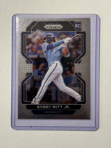 2022 Panini Prizm 33 Bobby Witt Jr Rookie RC Silver Prizm Base Kansas