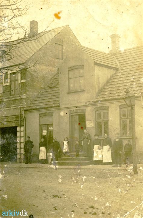 Arkiv Dk 1 Foto Fra Jernbanegade Omkring 1910