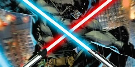 Batman e Robin em Star Wars DC revela sua versão dos sabres de luz