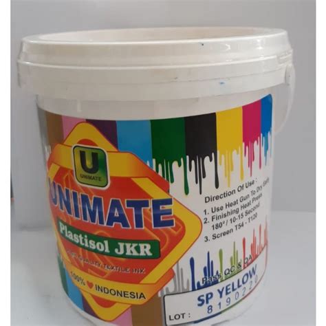 Jual Plastisol Unimate Jkr Sp Yellow Kg Shopee Indonesia