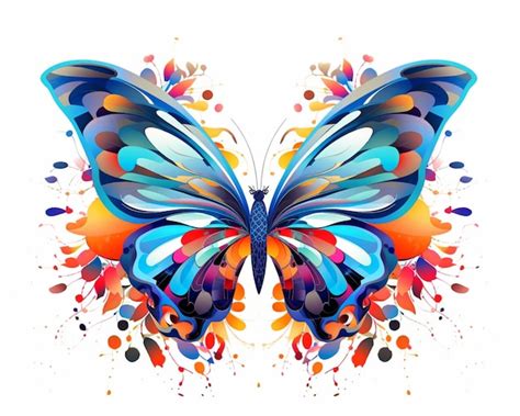 Premium AI Image Brightly Colored Butterfly With Colorful Spots And