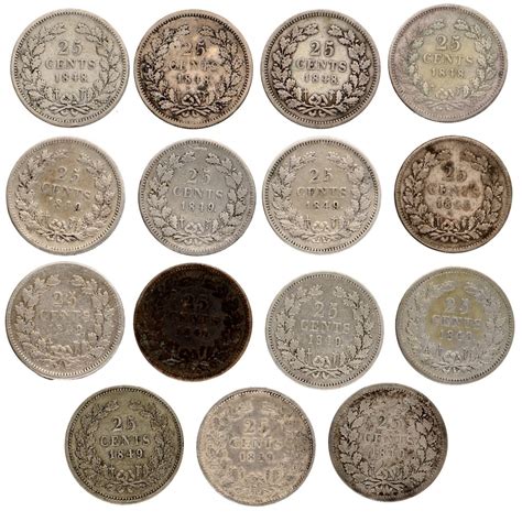 Netherlands Willem II 1840 1849 25 Cent 1848 1849 15 Stuks Catawiki