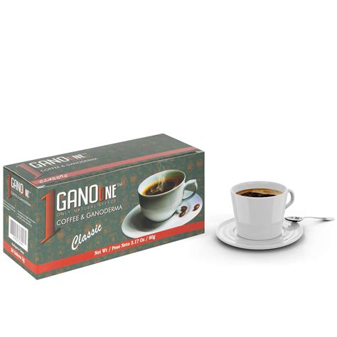 Ganoone Instant Classic Black Coffee With Ganoderma Reishi Mushroom