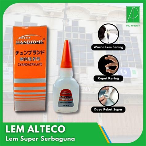 Jual Lem Korea Alteco Handsome Lem Cair Serba Guna Super Glue Shopee